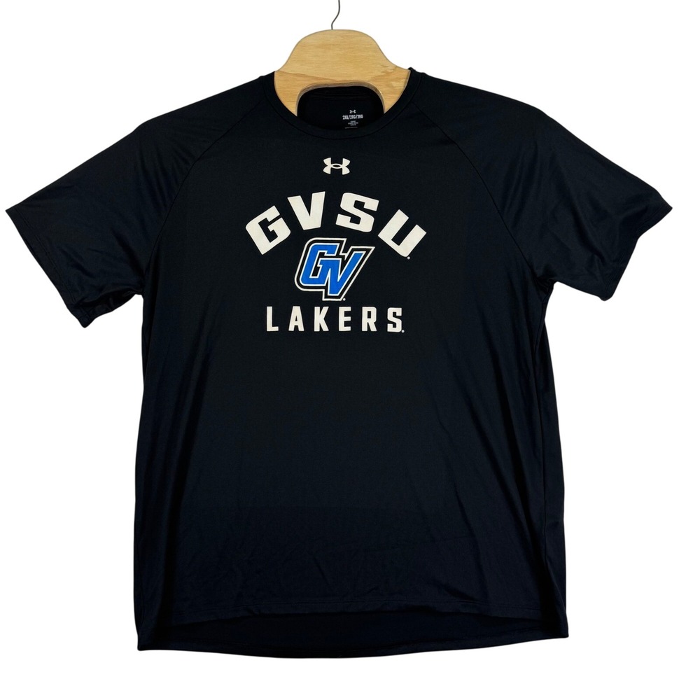 Under Armour GVSU‎ Lakers Shirt Mens 2XL Training Athletic Black Grand Valley